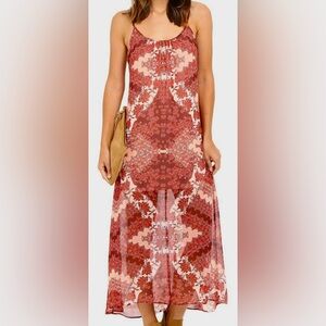 Show Me Your MuMu Turlington Maxi Dress – Red Print – Medium